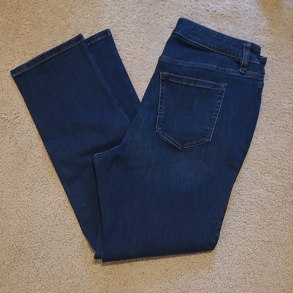 Lane Bryant Dark Indigo Straight-Leg Jeans